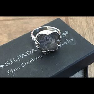 Silpada Feldspar Black/Gray Ring